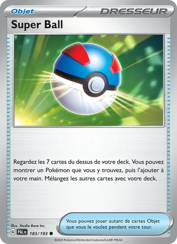 Carte Pokémon Super Ball #183 — Évolutions à Paldea