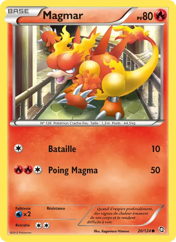 Carte Pokémon Magmar #20 — Dragons Exaltés
