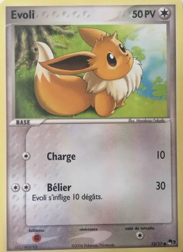 Carte Pokémon Evoli #13 — POP 3
