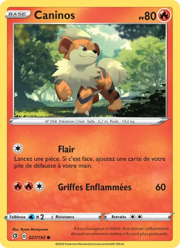 Carte Pokémon Caninos #27 — Clash des Rebelles