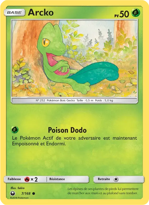 Carte Pokémon Arcko #7 — Tempête Céleste