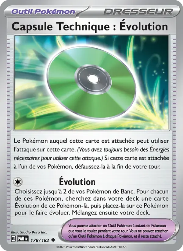 Carte Pokémon Capsule Technique : Évolution #178 — Faille Paradoxe