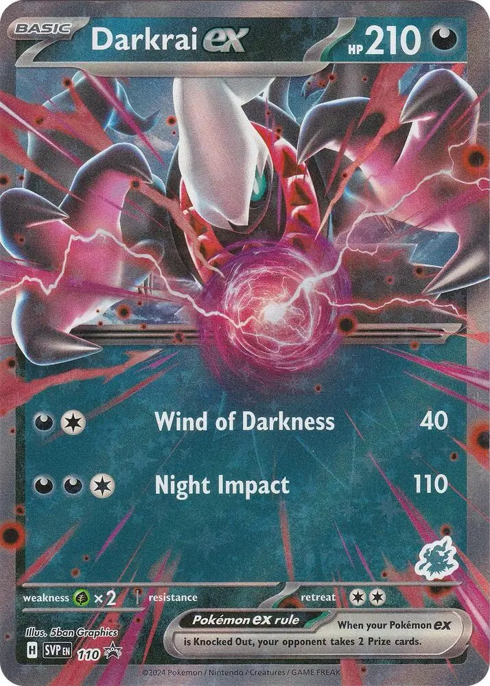 Carte Pokémon Darkrai-ex #Darkrai 110 — Académie de Combat 2024