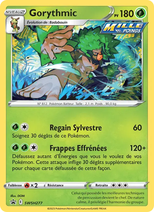 Carte Pokémon Gorythmic #SWSH277 — Promos Épée et Bouclier