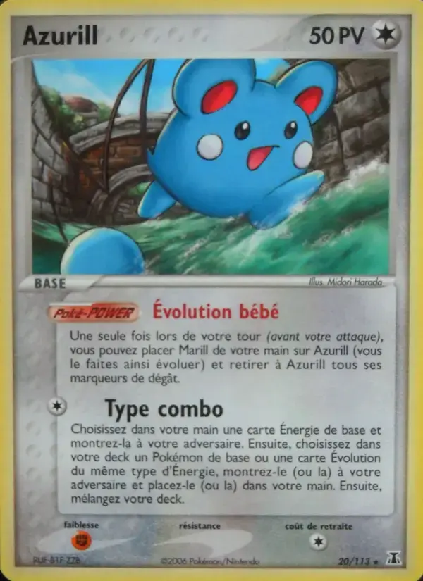 Carte Pokémon Azurill #20 — Espèces Delta