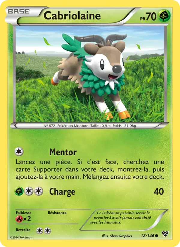 Carte Pokémon Cabriolaine #18 — XY