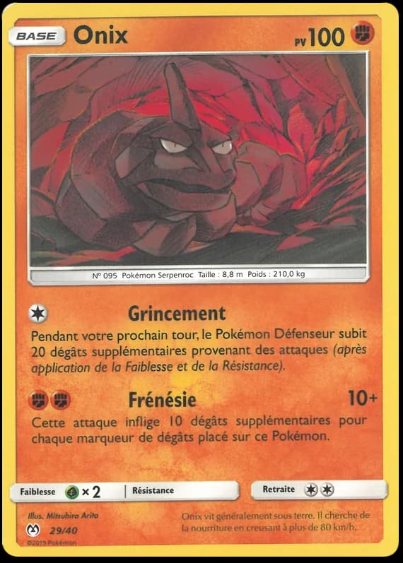 Carte Pokémon Onix #29 — 2019 Promo McDonald's