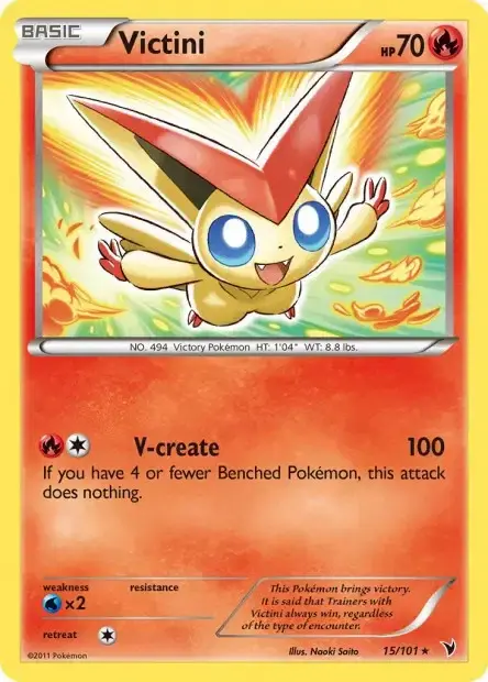 Carte Pokémon Victini #15/101 — Jumbo