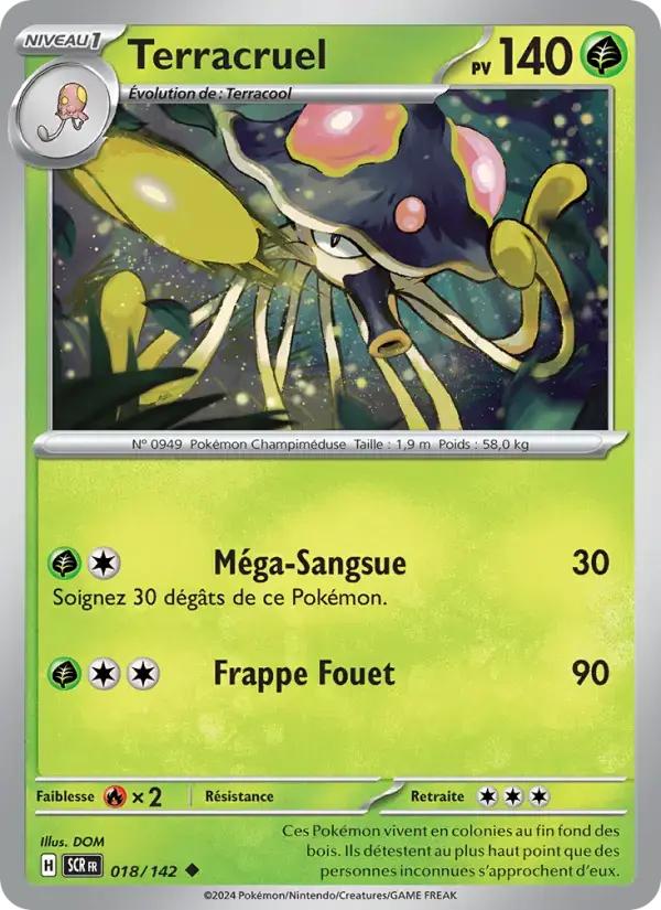 Carte Pokémon Terracruel #018 — Couronne Stellaire
