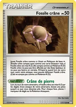 Carte Pokémon Fossile crâne #117 — Trésors Mystérieux