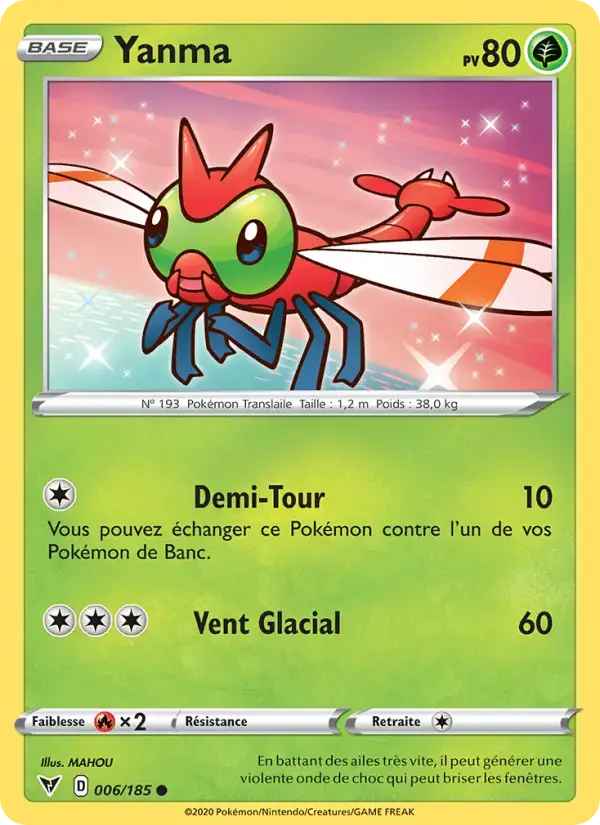 Carte Pokémon Yanma #6 — Voltage Éclatant
