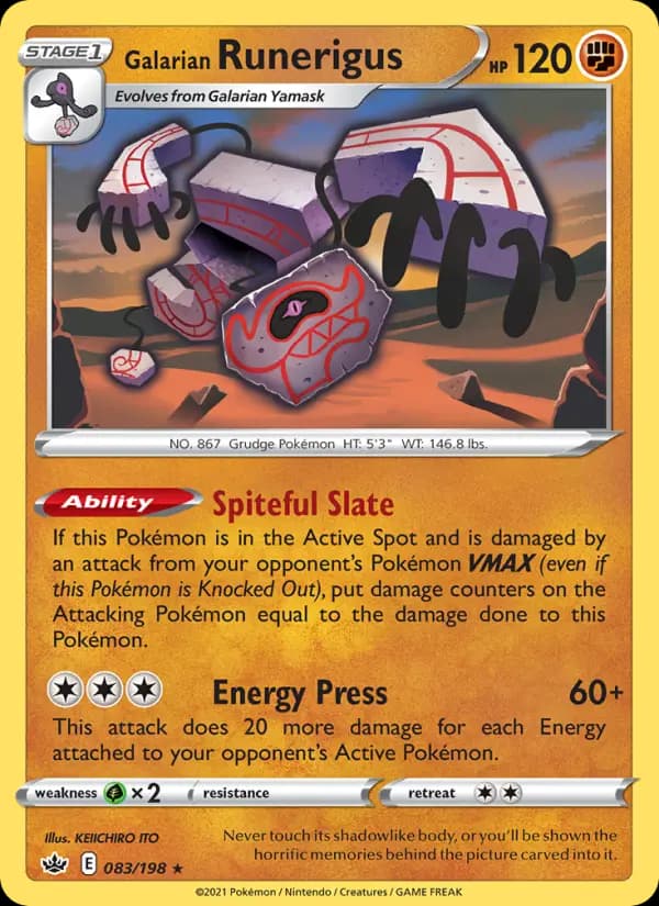 Galarian Runerigus #83 — Chilling Reign