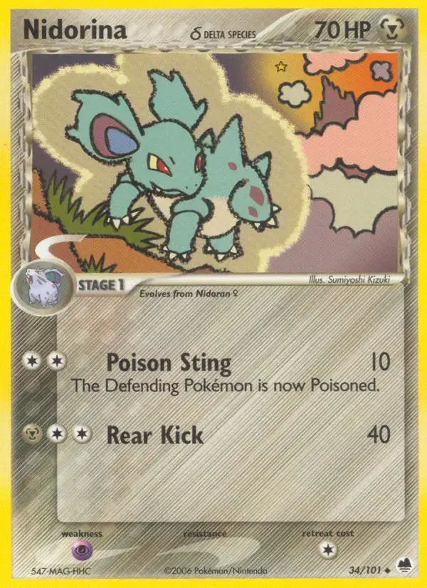 Nidorina δ #034 — Dragon Frontiers