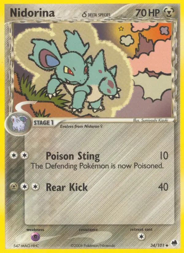 Nidorina δ #034 — Dragon Frontiers