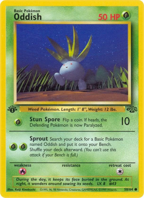 Carte Pokémon Mystherbe #58 — Jungle