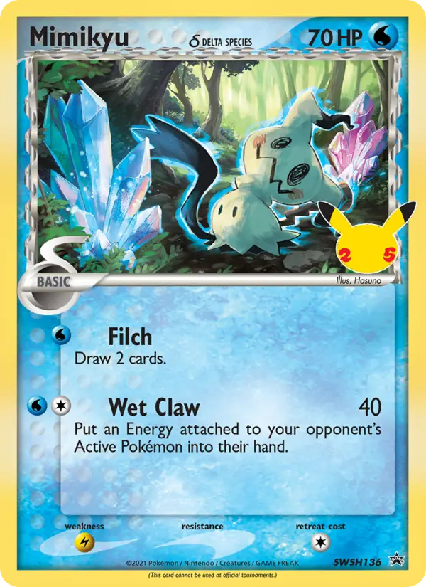 Carte Pokémon Mimiqui #SWSH136 — Promos Épée et Bouclier