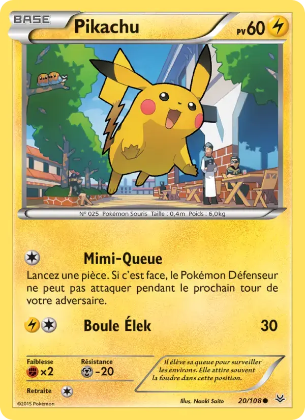 Carte Pokémon Pikachu #20 — Ciel Rugissant