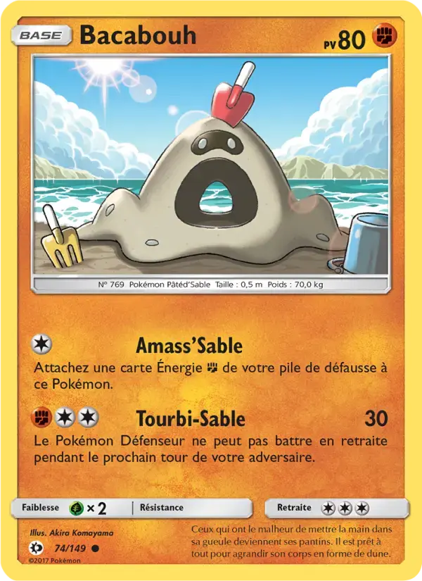 Carte Pokémon Bacabouh #74 — Soleil et Lune