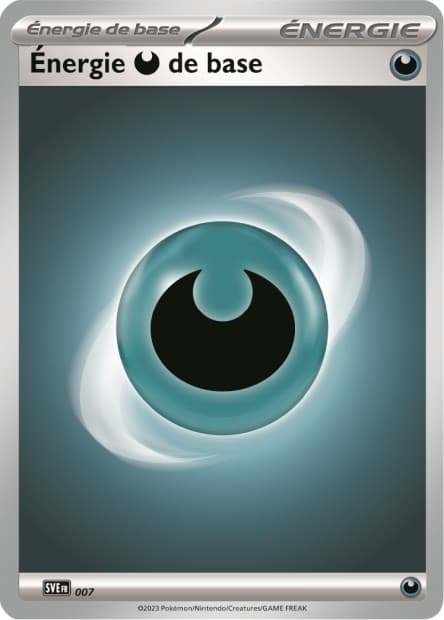 Carte Pokémon Énergie Obscurité #007 — Énergies Écarlate et Violet