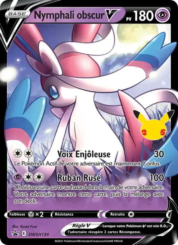 Carte Pokémon Nymphali obscur V #SWSH134 — Promos Épée et Bouclier