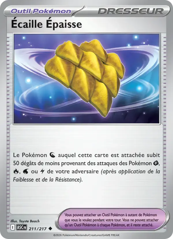 Carte Pokémon Écaille Épaisse #211 — Héros Transcendants