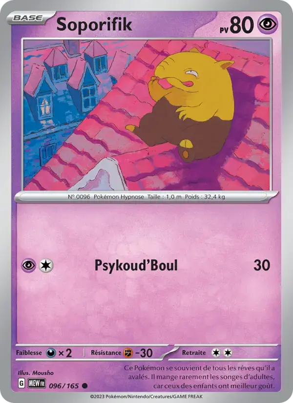 Carte Pokémon Soporifik #096 — Pokémon 151