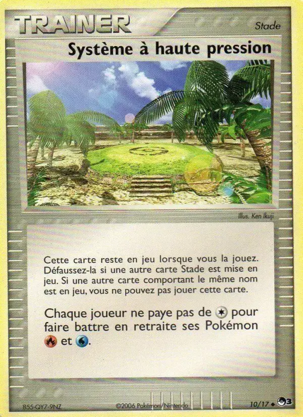 Carte Pokémon Système à haute pression #10 — POP 3