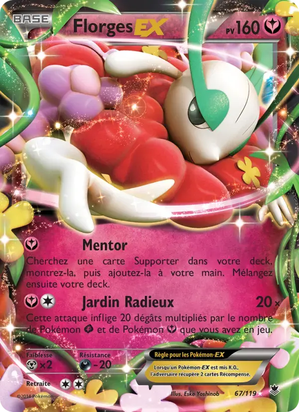 Carte Pokémon Florges EX #67 — Vigueur Spectrale