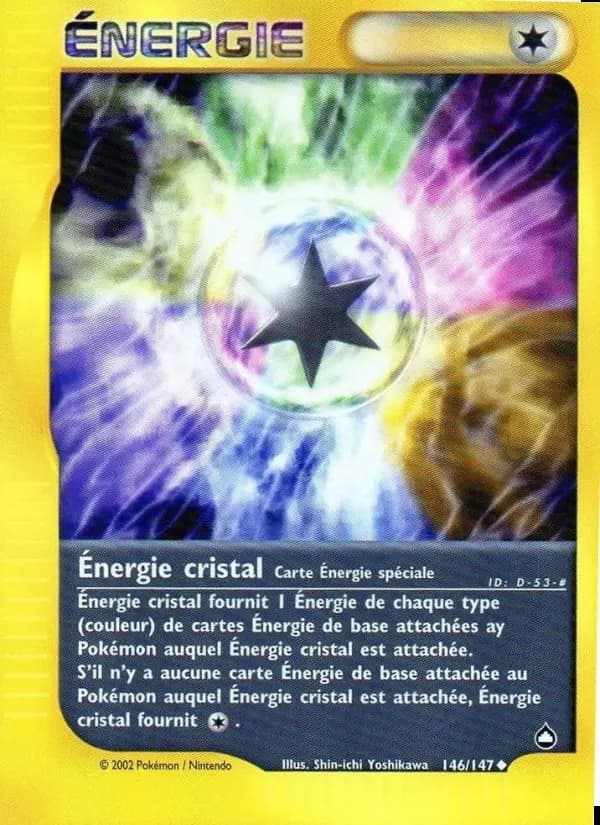 Carte Pokémon Énergie cristal #146 — Aquapolis