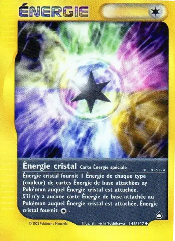 Carte Pokémon Énergie cristal #146 — Aquapolis