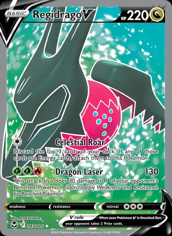 Regidrago V #183 — Silver Tempest