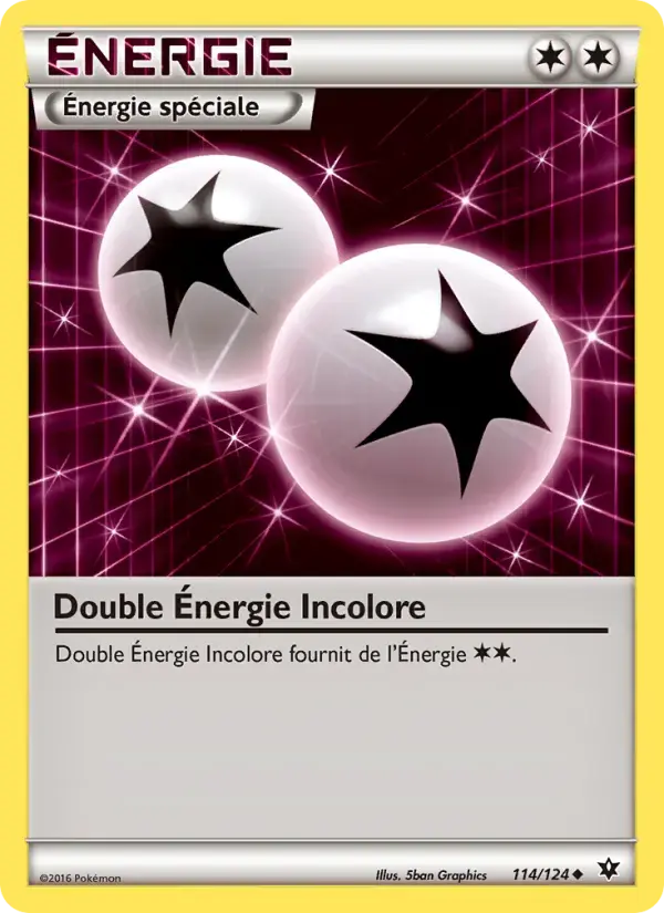 Carte Pokémon Double Énergie Incolore #114 — Impact des Destins