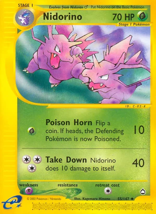 Nidorino #55 — Aquapolis