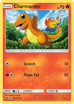 Carte Pokémon Salamèche #18a — Ombres Ardentes
