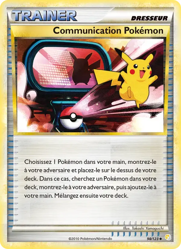Carte Pokémon Communication Pokémon #98 — HeartGold SoulSilver