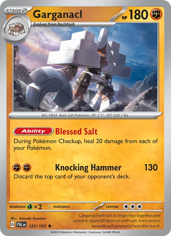 Carte Pokémon Gigansel #123 — Évolutions à Paldea