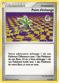 Carte Pokémon Point d'échange #116 — Diamant et Perle