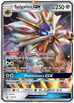 Carte Pokémon Solgaleo GX #SM104 — Promos Soleil et Lune