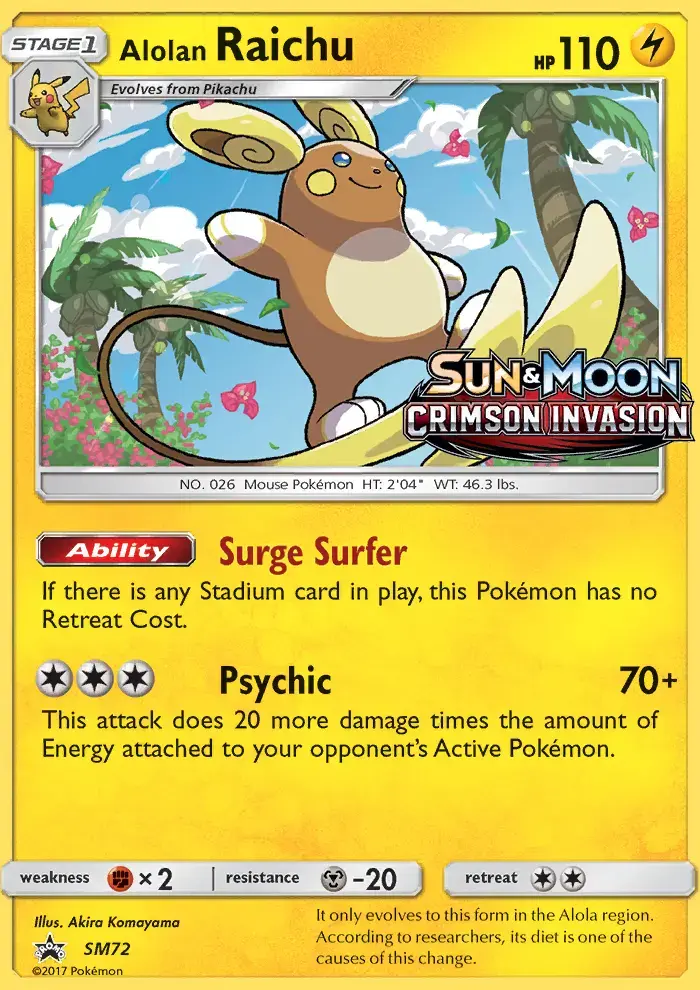 Alolan Raichu #SM72 — Sun & Moon Promos