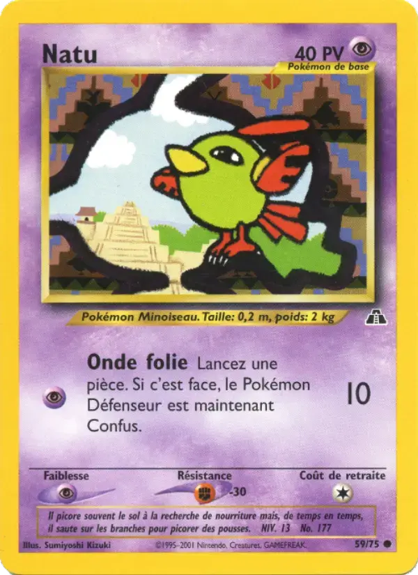 Carte Pokémon Natu #59 — Neo Discovery