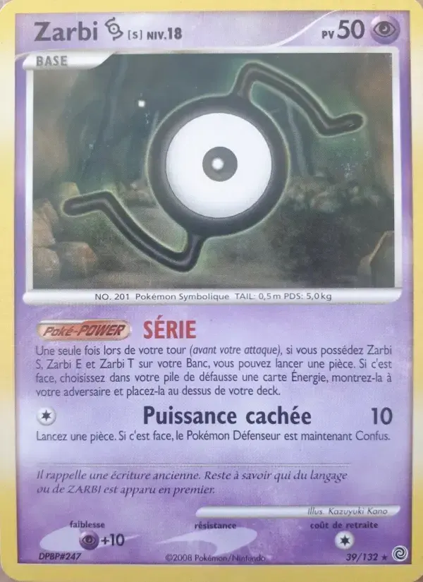 Carte Pokémon Zarbi S #39 — Merveilles Secrètes