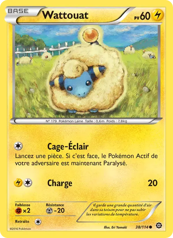 Carte Pokémon Wattouat #38 — Offensive Vapeur