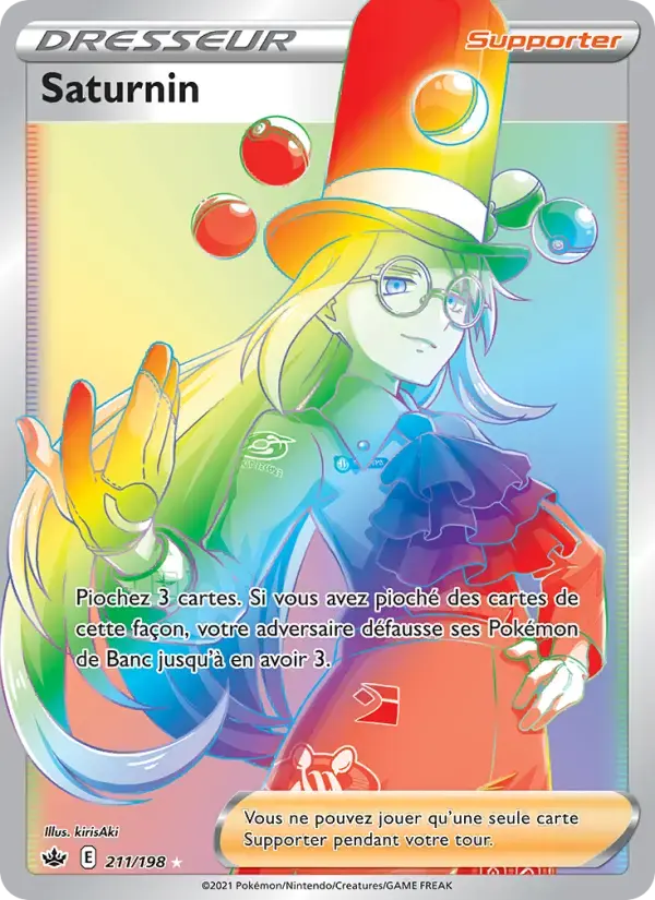 Carte Pokémon Saturnin #211 — Règne de Glace