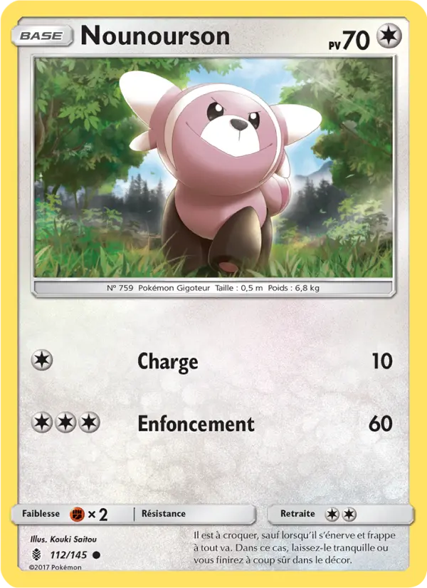 Carte Pokémon Nounourson #112 — Gardiens Ascendants