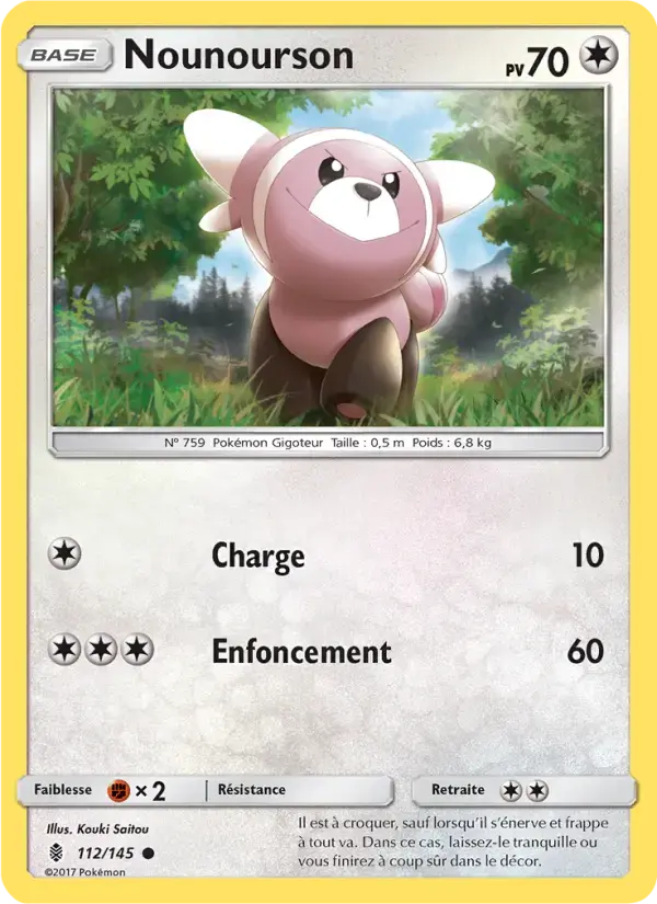 Carte Pokémon Nounourson #112 — Gardiens Ascendants