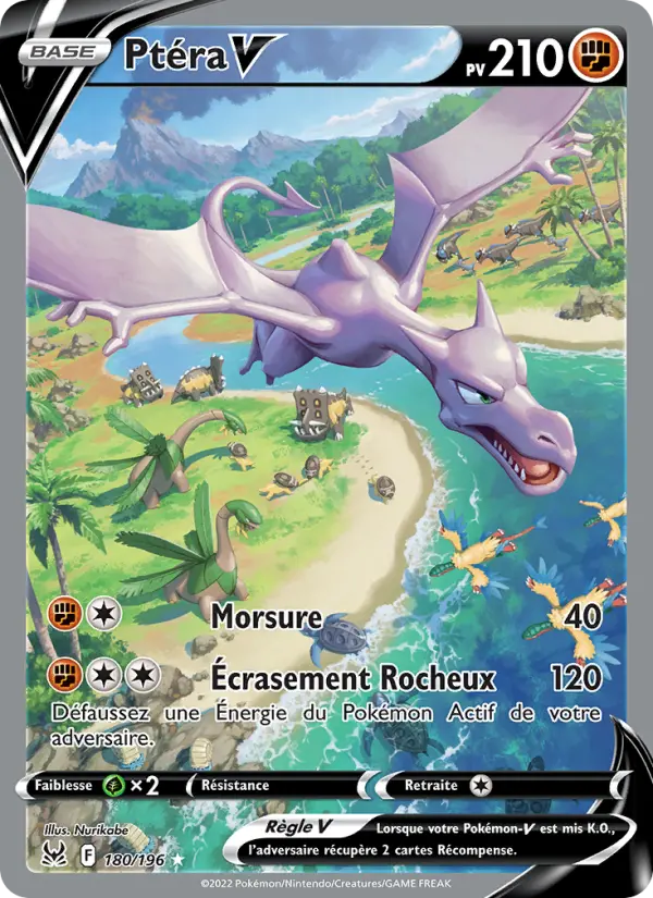 Carte Pokémon Ptéra V #180 — Origine Perdue