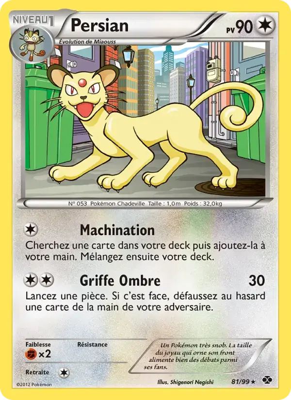 Carte Pokémon Persian #81 — Destinées Futures