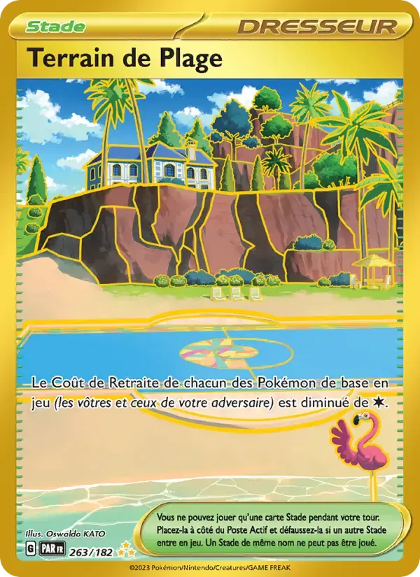 Carte Pokémon Terrain de Plage #263 — Faille Paradoxe