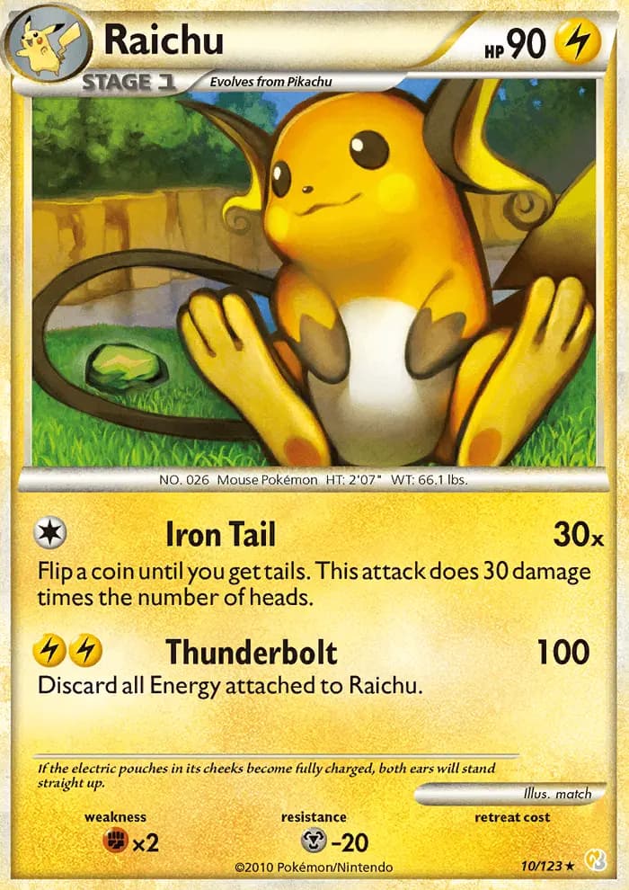 Raichu #10 — HeartGold SoulSilver