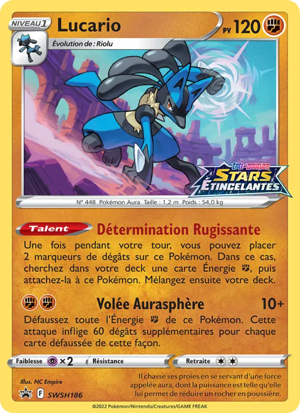 Carte Pokémon Lucario #SWSH186 — Promos Épée et Bouclier